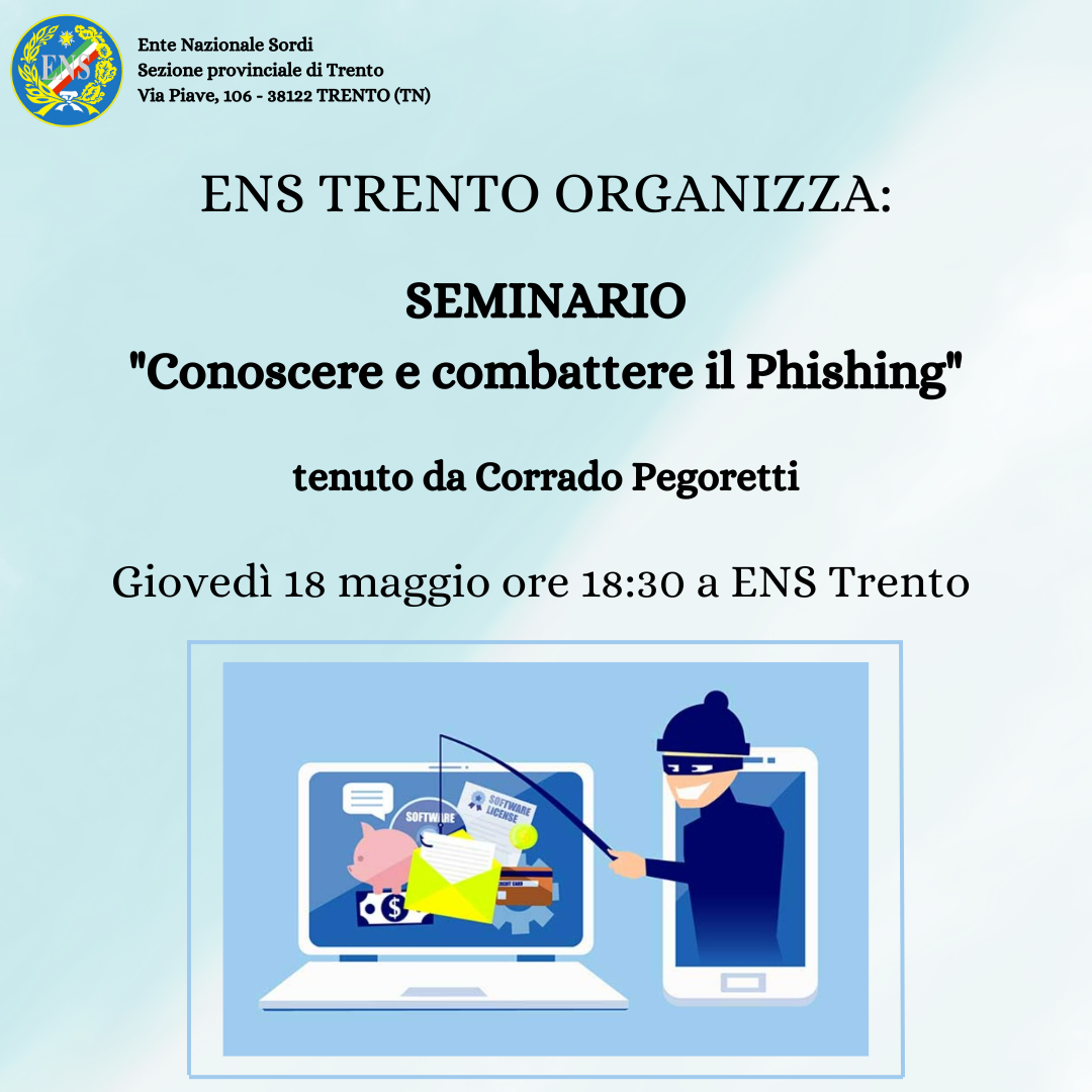 seminario conoscere e combattere il phishing